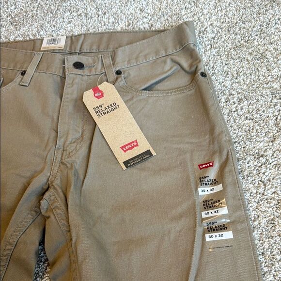 NWT Levi's® 559™ Relaxed Straight Fit Men’s Jeans | 30x32 | Desert Taupe - Picture 6 of 12